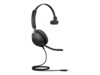 Jabra Evolve2 40 SE MS Mono Kablet Høretelefoner Sort
