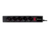 Tracer PowerGear Stikdåse 5-stik Sort 3m