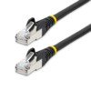 StarTech.com 7.5m CAT6a Cable - Black - Low Smoke Zero Halogen (LSZH) - 10GbE 500MHz 100W ++ Snagless RJ-45 w/Strain Reliefs S/FTP Network Patch Cord CAT 6a S/FTP 7.5m Patchkabel Sort