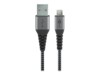 goobay USB-kabel 1m Sort Sølv
