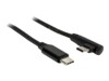 Inter-Tech USB Type-C kabel 1m Sort