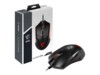 MSI Clutch GM08 Optisk Kabling Sort