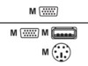 LevelOne ACC-2103 Kabel til tastatur / video / mus (KVM)
