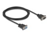 DeLOCK Serielt kabel Sort 1m