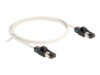 DeLOCK CAT 6a S/FTP 1m Patchkabel Hvid