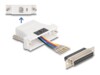 DeLOCK Assembly Kit Seriel adapter Hvid