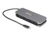 StarTech.com 4 Port USB C Hub - 4x USB-A - 5Gbps USB 3.0 Type-C Hub (USB 3.2/3.1 Gen 1) - Bus Powered - 11' Long Cable w/ Cable Management (HB30CM4AB) Sort