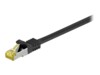 goobay CAT 7 SFTP, PiMF 50cm Patchkabel Sort