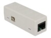 DeLOCK Network Isolator 6 kV RJ45 Strømstødsisolator Hvid