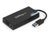 StarTech.com USB 3.0 to HDMI Adapter, 4K 30Hz Ultra HD, DisplayLink Certified, USB Type-A to HDMI Display Adapter Converter for Monitor, External Video & Graphics Card, Mac & Windows - USB to HDMI Adapter (USB32HD4K) Videoadapterkabel 20cm Sort