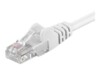 goobay CAT 6 Ikke afskærmet parsnoet (UTP) 1.5m Netværkskabel Hvid