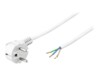 goobay NK 103 W Strømkabel 2m Hvid