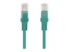 Lanberg CAT 5e Ikke afskærmet parsnoet (UTP) 50cm Patchkabel Grøn RAL 6024