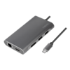 LogiLink Dockingstation USB 3.2 Gen1,USB-C,8-Port,PD,silber