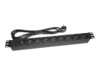 ALANTEC Strømfordelingsenhed 9-stik 16A Sort 1.8m