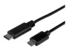StarTech.com USB C to Micro USB Cable - 0.5m - M/M - Thunderbolt 3 Compatible - Micro USB Cord -USB Type C to Micro USB Cable (USB2CUB50CM) USB Type-C kabel 50cm Sort