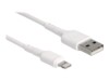 Delock Lightning-kabel 30cm Hvid