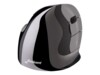 Evoluent VerticalMouse D Medium Laser Trådløs Sort Grå