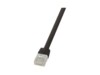 LogiLink SlimLine CAT 6 Ikke afskærmet parsnoet (UTP) 50cm Patchkabel Sort