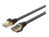 Unitek C1897BK Series CAT 7 Afskærmet parsnoet kabel (SSTP) 10m Patchkabel Sort