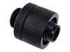 Alphacool Eiszapfen Connector Series Straight Socket 16/10mm Flydende kølesystem kompressionsarmatur 1-pack Sort