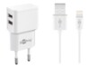 goobay Dual Apple Lightning charger set Adapter 5V