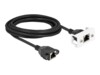 DeLOCK CAT 6a S/FTP 3m Netværkskabel Sort/hvid