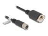 DeLOCK CAT 6a S/FTP 1m Netværkskabel Sort