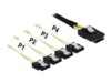 DeLOCK Seriel ATA/SAS-kabel Sort 50cm