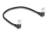 DeLOCK CAT 6a S/FTP 25cm Netværkskabel Sort
