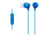 Sony MDR EX15AP Kabling Øreproptelefoner Blå