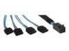 Inter-Tech Seriel ATA/SAS-kabel Sort Blå 50cm
