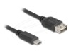Delock USB Type-C kabel 1m Sort