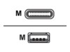 ASSMANN USB 2.0 USB Type-C kabel 3m Sort
