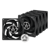 ARCTIC P8 PWM PST Fan 5-pack Sort 80 mm