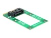 DeLOCK MiniPCIe Converter mSATA full size > 1 x SATA 7 pin female Lagringskontrol