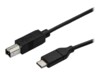 StarTech.com USB C to USB B Printer Cable - 1.6 ft / 0.5m - USB C Printer Cable - USB C to USB B Cable - USB Type C to Type B (USB2CB50CM) USB Type-C kabel 50cm Sort