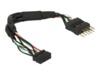 Delock USB 2.0 Pin Header USB internt kabel 12m Sort