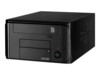 Inter-Tech MI-008 ITX Ultralille formfaktor Mini ITX Ingen strømforsyning Sort