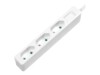 LogiLink Stikdåse 3-stik 7.5A Hvid 1.5m
