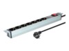 DIGITUS DN-95407 Stikdåse 7-stik 16A Grå 2m