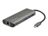 StarTech.com USB C Multiport Adapter - USB-C Travel Dock to 4K HDMI, 3x USB 3.0 Hub, SD/SDHC, GbE, 60W PD 3.0 Pass-Through - USB Type-C/Thunderbolt 3 - Upgraded Version of DKT30CSDHPD (DKT30CSDHPD3) USB-C Dockingstation