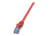 LogiLink PrimeLine CAT 6a SFTP, PiMF 50cm Patchkabel Rød