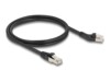 DeLOCK CAT 6a S/FTP 1m Patchkabel Sort