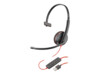 Poly Blackwire C3210 USB Kablet Høretelefoner Sort