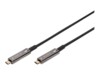 DIGITUS DisplayPort 1.2 USB Type-C kabel 10m Sort