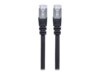Intellinet Network Patch Cable, Cat6, 7.5m, Black, Copper, S/FTP, LSOH / LSZH, PVC, RJ45, Gold Plated Contacts, Snagless, Booted, Polybag CAT 6 SFTP, PiMF 7.5m Patchkabel Sort