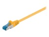 goobay CAT 6a SFTP, PiMF 1m Patchkabel Yellow
