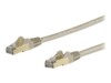 StarTech.com 5m CAT6A Ethernet Cable, 10 Gigabit Shielded Snagless RJ45 100W PoE Patch Cord, CAT 6A 10GbE STP Network Cable w/Strain Relief, Grey, Fluke Tested/UL Certified Wiring/TIA - Category 6A - 26AWG (6ASPAT5MGR) CAT 6a Afskærmet parsnoet (STP) 5m P