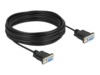 Delock Nulmodem-kabel 10m Sort